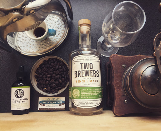 Kissed by the north Whiskey barrel aged Irish coffee cocktail