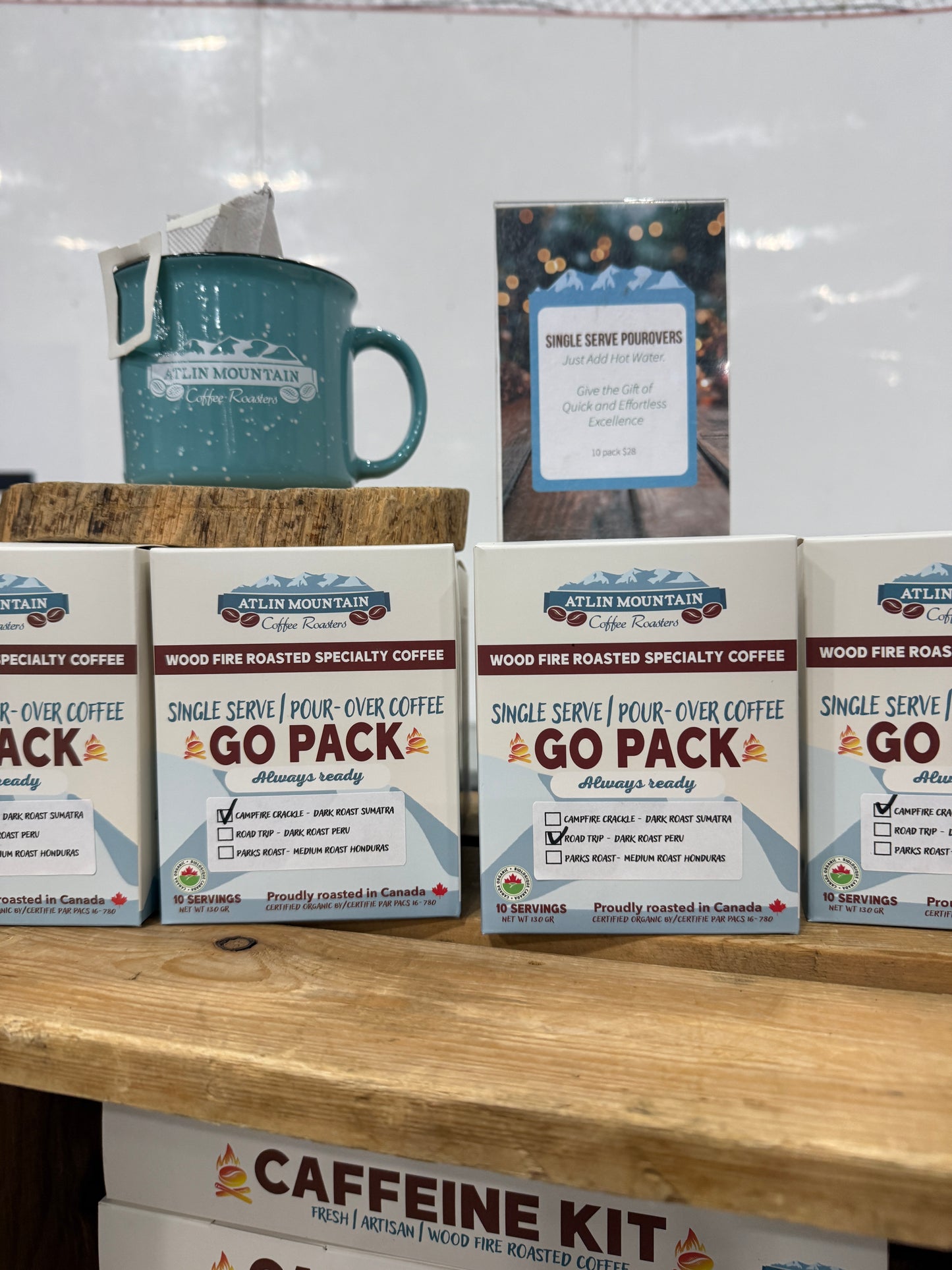“Go pack” 10 single serve pourover coffees