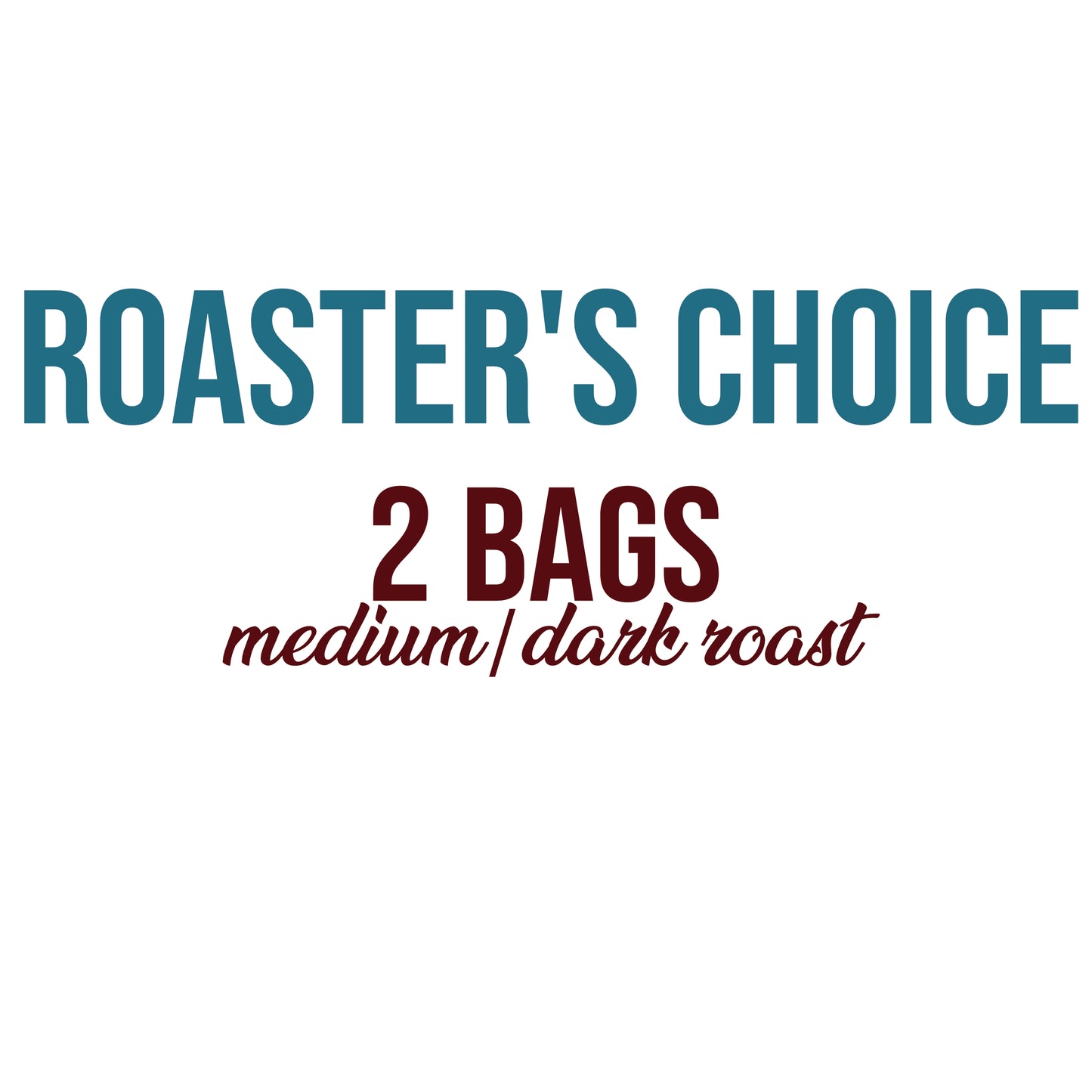 Atlin Mountain coffee roasters. Roaster's pick subscription.2 bags medium / dark roast