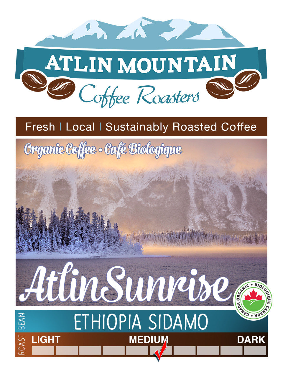 Ethiopia Sidamo, Medium Roast - atlin-mountain-coffee