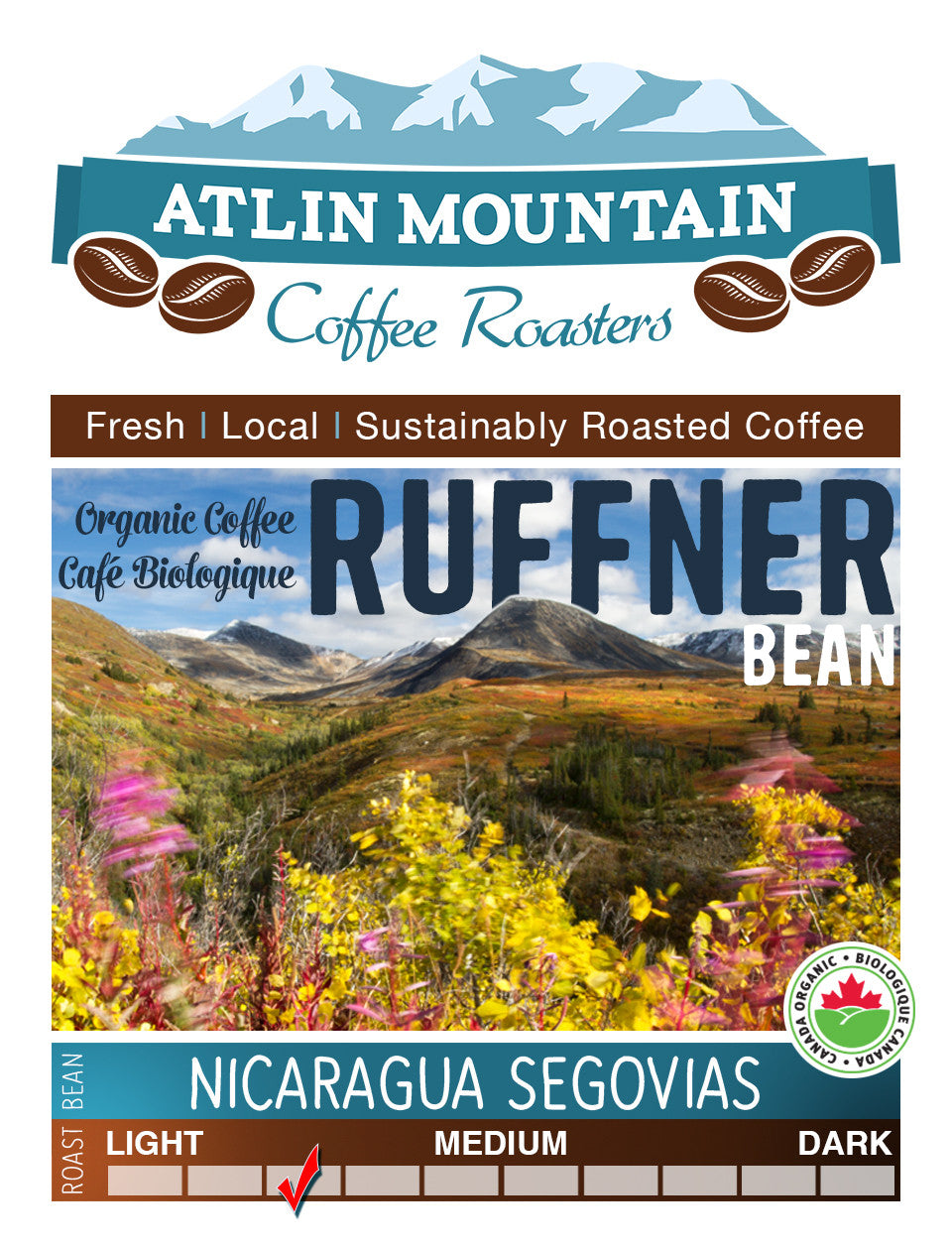 Nicaragua Segovia, Light roast - atlin-mountain-coffee
