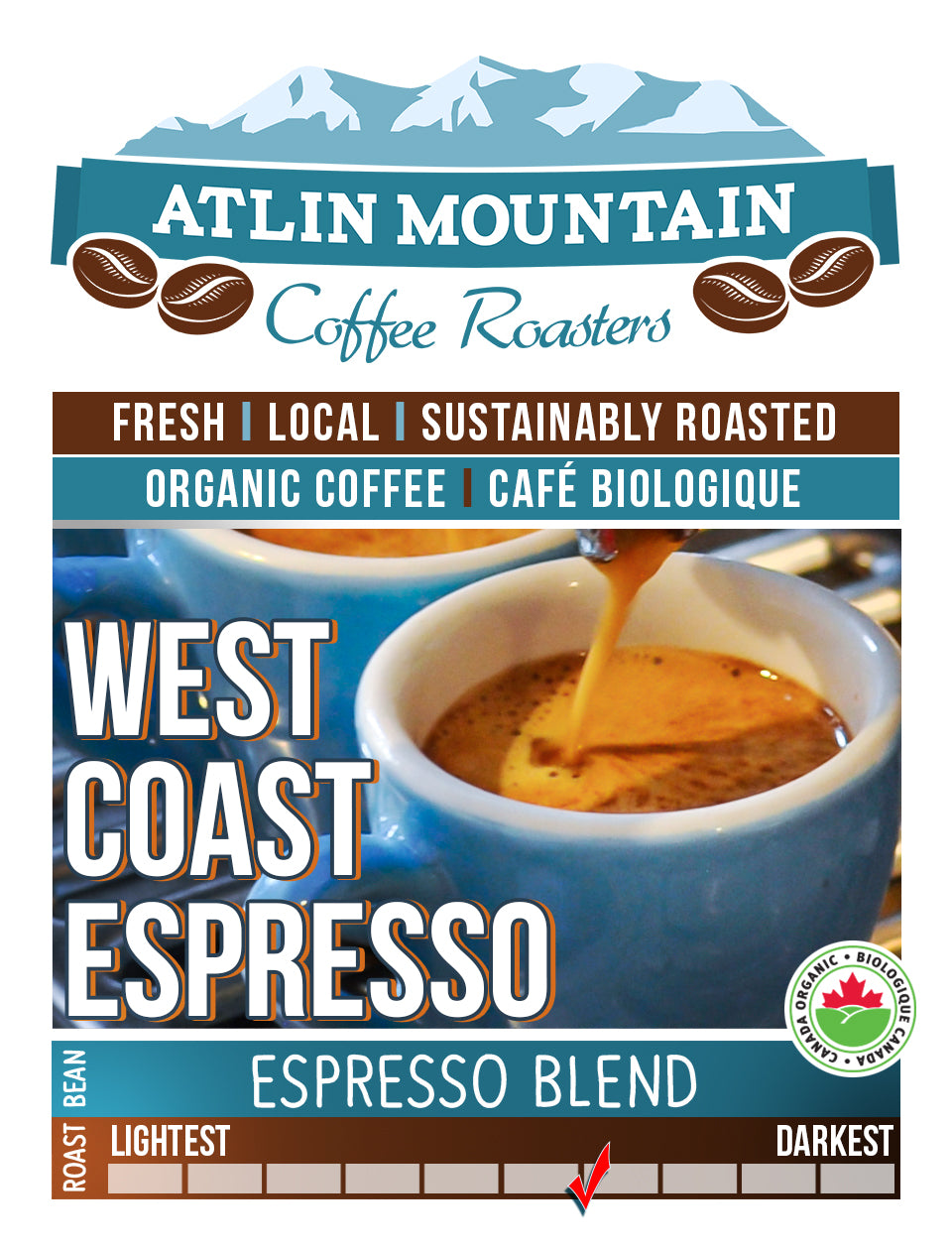 West Coast Espresso - Espresso blend - Multi-origin - atlin-mountain-coffee