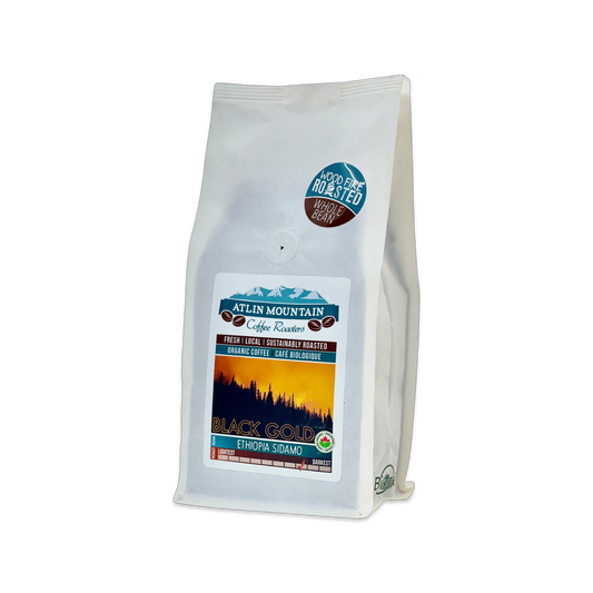 Black Gold - Organic Ethiopia Sidamo - Dark Roast- Bold, Fruity, Chocolate