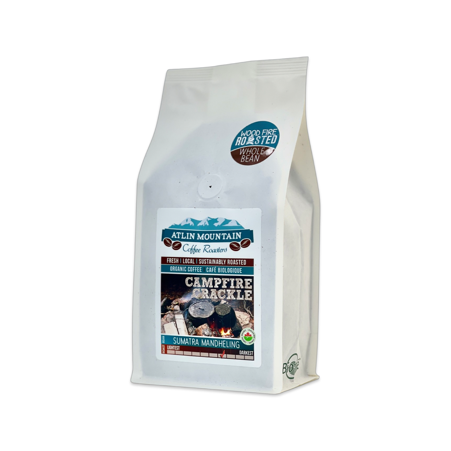 Campfire Crackle - Organic Sumatra Mandheling - Full city+ roast - Bold, creamy, earthy