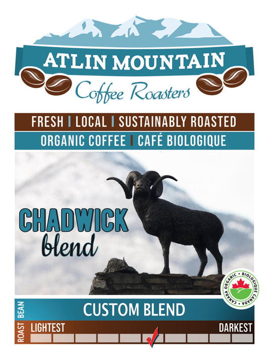 Chadwick blend - Stone sheep - Fundraiser for BC Wild Sheep Society - Organic dark roast Bold and Smoky